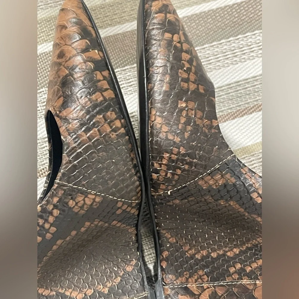 GIUSEPPE ZANOTTI JUSTIN Natural Londra Print Designer Pumps 8 1/2